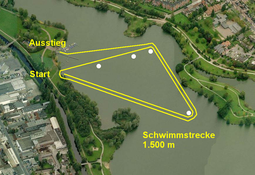 Die 1500 m Schwimmstrecke Image