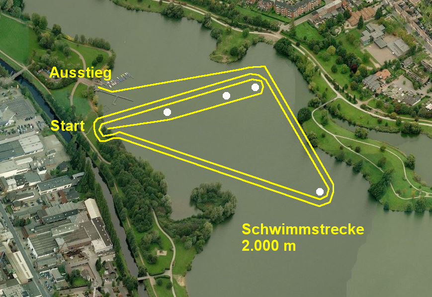 Die 2000 m Schwimmstrecke Image